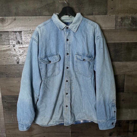 SOLD Rare Levi's Flannel Lined Denim Jacket Large - Picture 1 of 4
